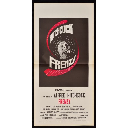 locandina FRENZY alfred Hitchcock Jon Finch Necktie Delirio goodwin shaffe B222