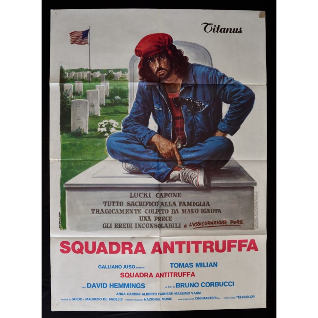 manifesto SQUADRA ANTITRUFFA tomas milian david hemmings corbucci A276