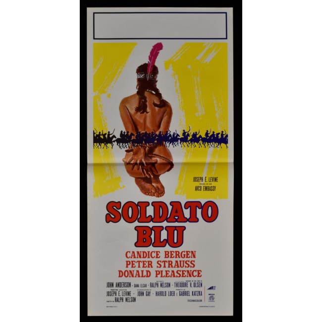 locandina SOLDATO BLU Soldier Blue Ralph Nelson Candice Bergen western B229