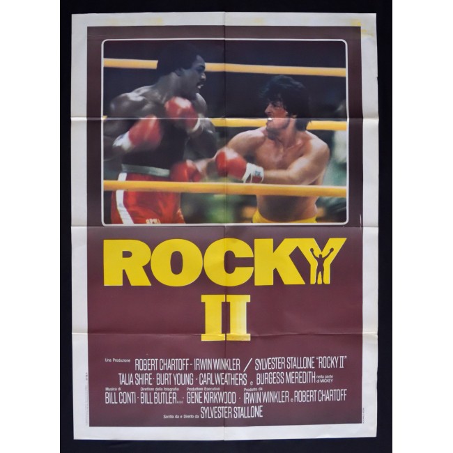 manifesto ROCKY 2 II sylvester stallone boxe pugilato talia shire A281