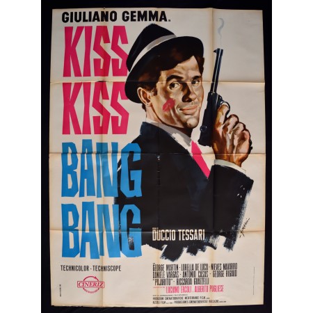 manifesto KISS KISS BANG BANG giuliano gemma duccio tessari navarro A293