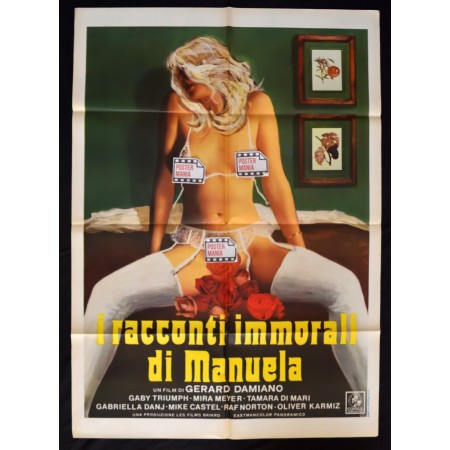 manifesto I RACCONTI IMMORALI DI MANUELA sexy erotico gerard damiano A294