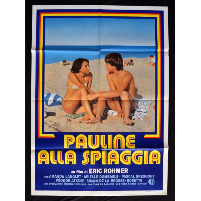 manifesto PAULINE ALLA SPIAGGIA eric rohmer amanda langlet A294