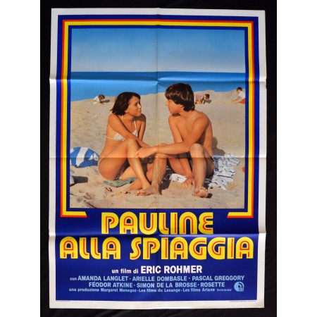 manifesto PAULINE ALLA SPIAGGIA eric rohmer amanda langlet A294