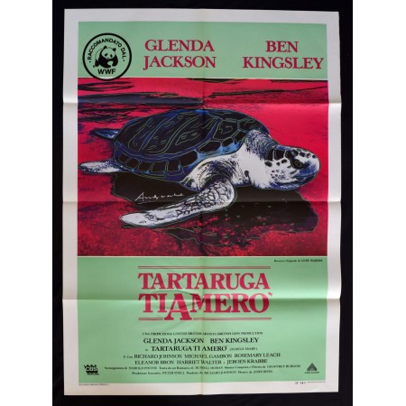 manifesto TARTARUGA TI AMERO' andy warhol turtle diary wwf jackson pop art A294