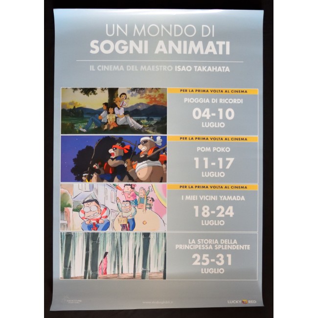 manifesto UN MONDO DI SOGNI ANIMATI isao takahata Nobuo Kawakami Toho sunada W33