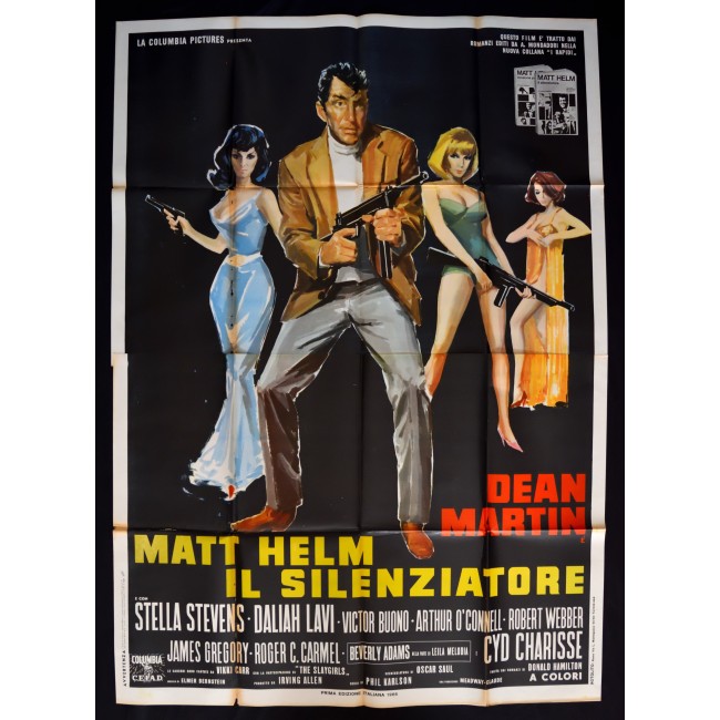 manifesto MATT HELM IL SILENZIATORE dean martin deliah lavi A296