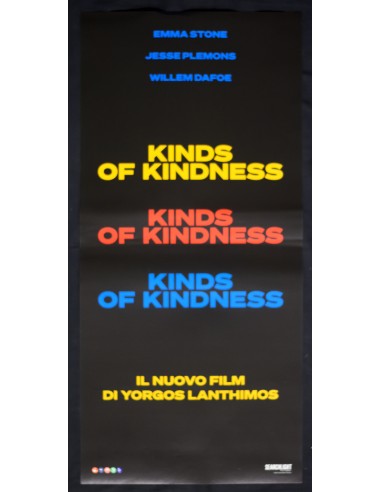 locandina KINDS OF KINDNESS emma stone plemons willem dafoe B240