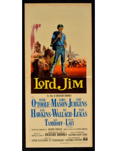 locandina LORD JIM peter o'toole james mason jurgens lukas hawkins B244