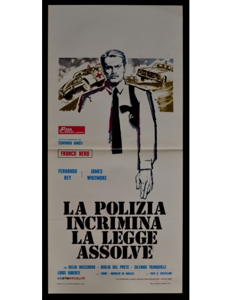 locandina LA POLIZIA INCRIMINA LA LEGGE franco nero whitmore dibert boccard B244