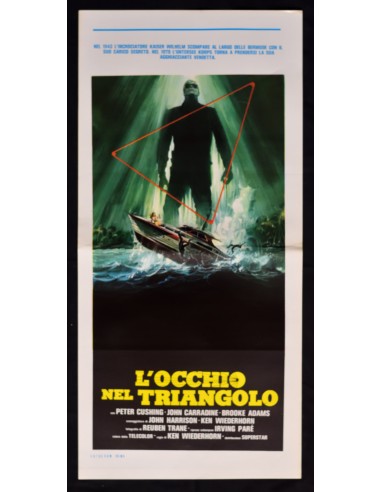 locandina L'OCCHIO NEL TRIANGOLO peter cushing david carradine wieder B245