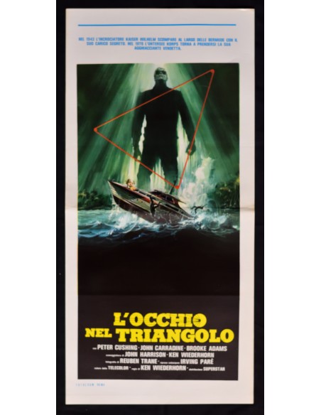 locandina L'OCCHIO NEL TRIANGOLO peter cushing david carradine wieder B245