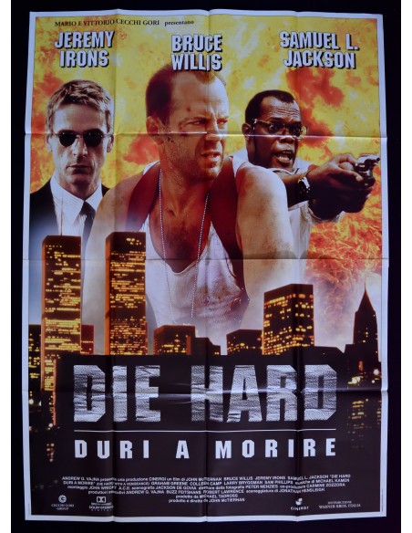 manifesto DIE HARD DURI A MORIRE Bruce Willis SAMUEL JACKSON Jeremy Irons A311