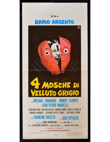 locandina 4 MOSCHE DI VELLUTO GRIGIO dario argento bud spencer B255