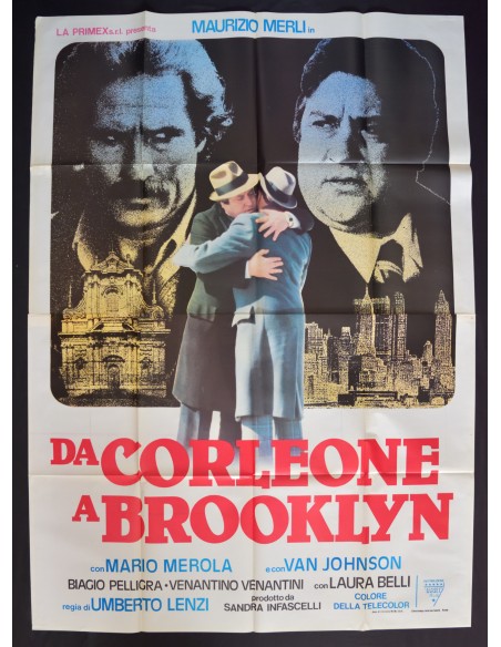 manifesto DA CORLEONE A BROOKLYN maurizio merli mario merola umberto lenzi A314