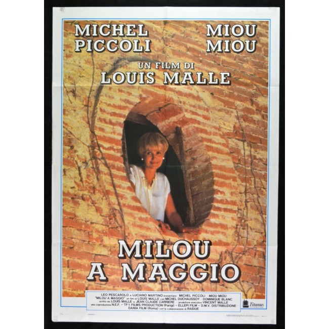 MANIFESTO MILOU A MAGGIO LOUIS MALLE MIOU MIOU MICHEL PICCOLI A02