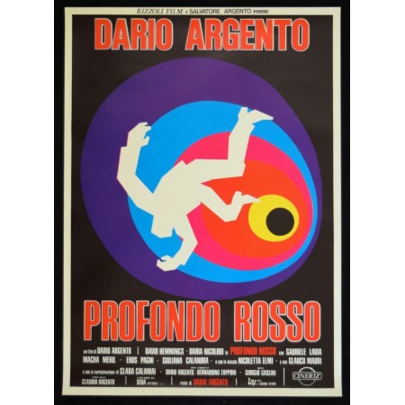 manifesto PROFONDO ROSSO dario argento david hemmings daria nicolodi cinema W58