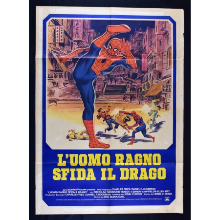 manifesto UOMO RAGNO SFIDA DRAGO SPIDERMAN Dragon Challenge marvel A115