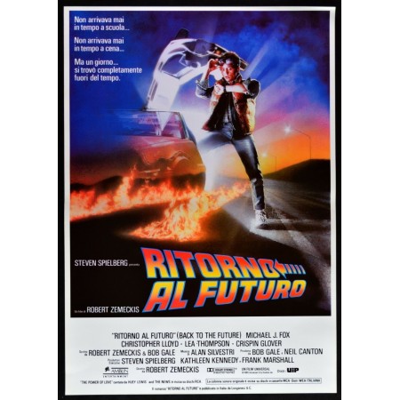 manifesto RITORNO AL FUTURO michael j. fox steven spielberg cinema poster  W96