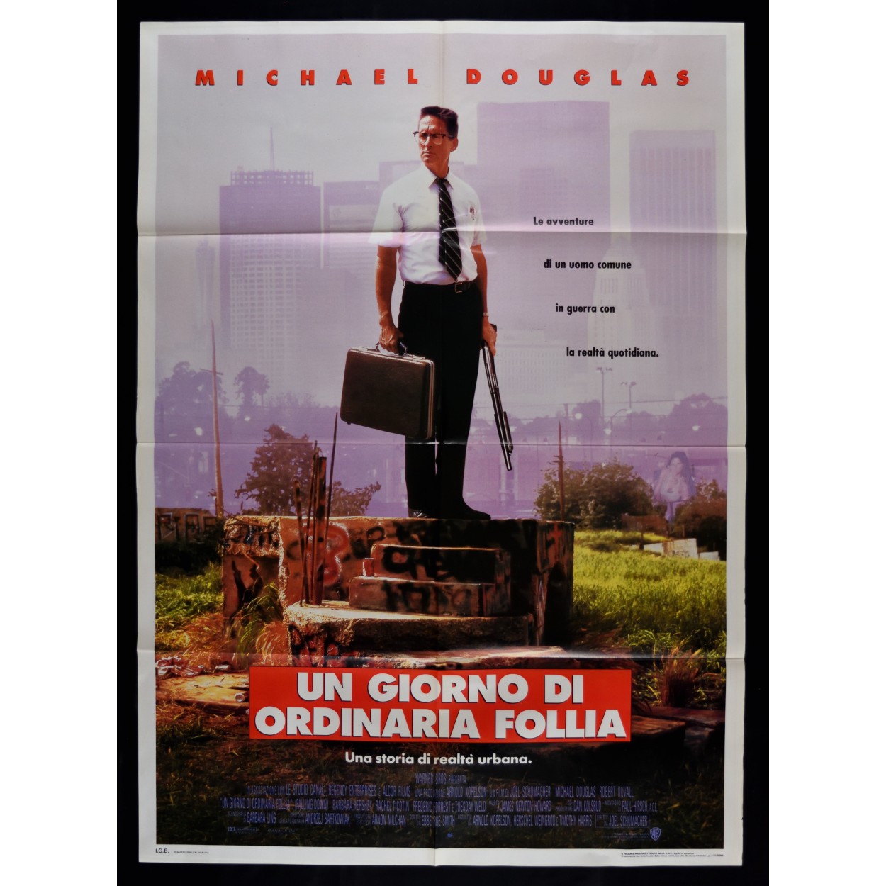 Manifesto Un Giorno Di Ordinaria Follia Michael Douglas Schumacher A11