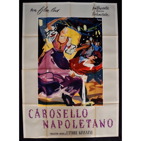 manifesto CAROSELLO NAPOLETANO brini art work ettore giannini napoli B A35