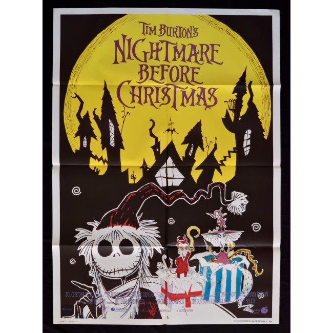 manifesto NIGHTMARE BEFORE CHRISTMAS tim burton's animation horror halloween A51