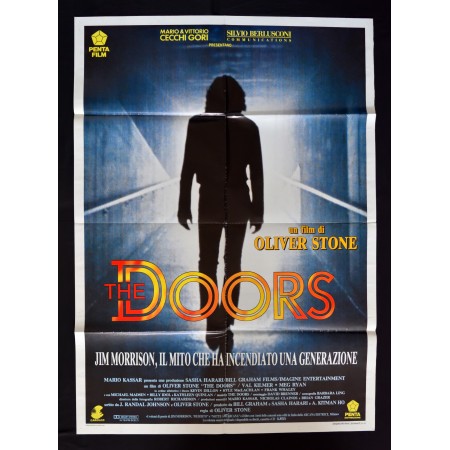 manifesto originale THE DOORS Jim Morrison Val Kilmer Oliver Stone 1 edizione A128