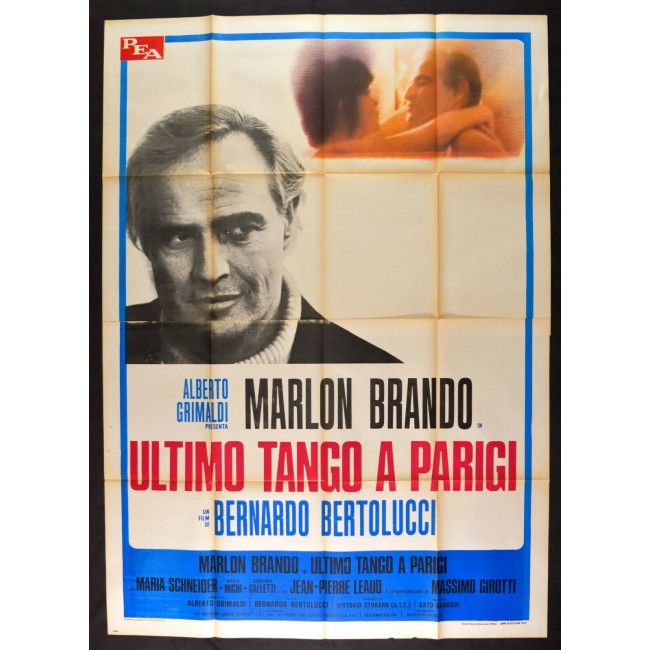 manifesto ULTIMO TANGO A PARIGI Bertolucci Marlon Brando Maria Schneider A273